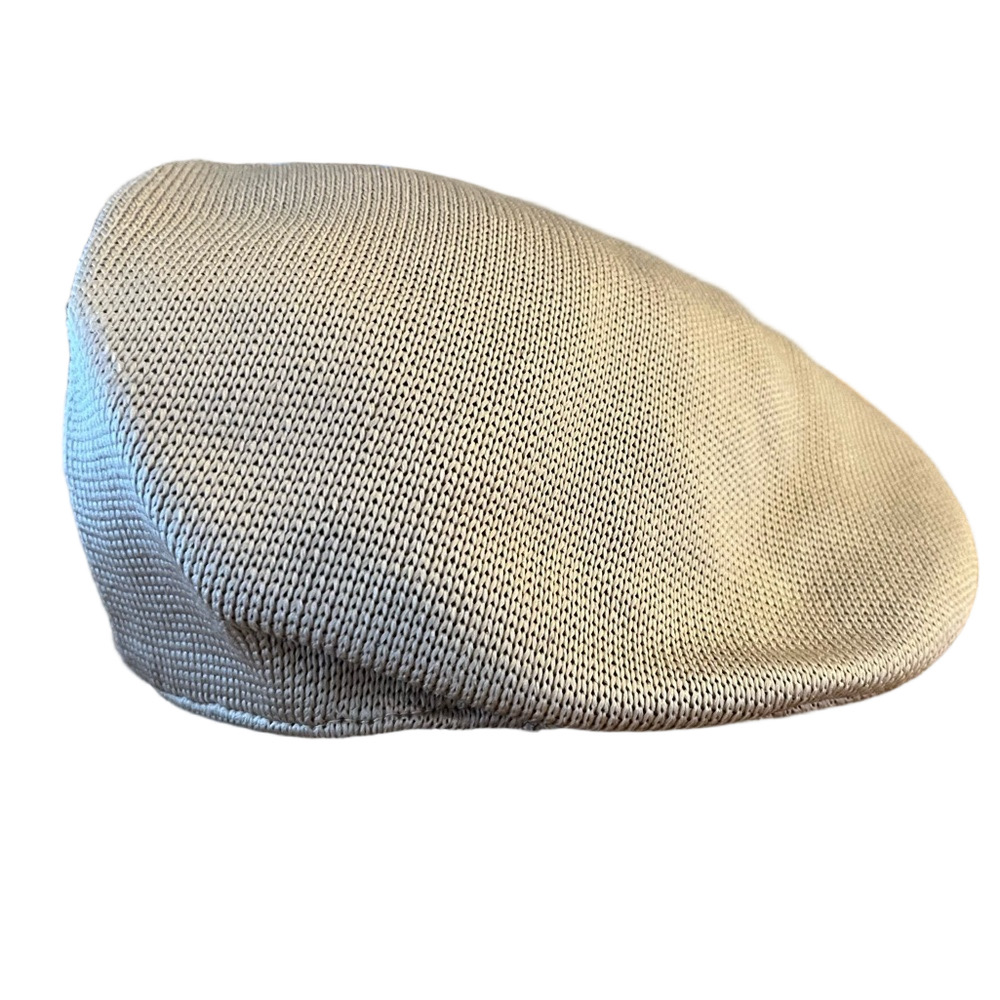 Dobbs Beige Mesh Knit Flat Cap Ivy Gatsby Driving Hat S/M